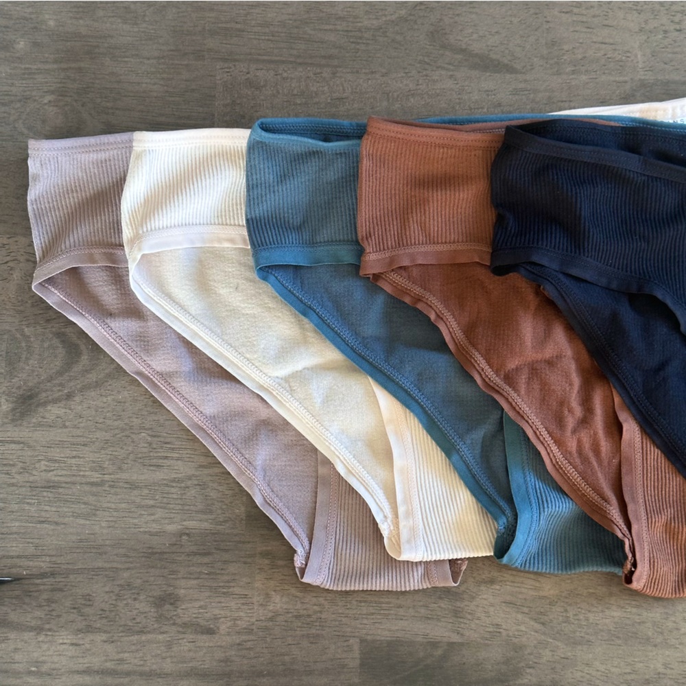NWOT Ribbed Danskin Panties (set of 5)